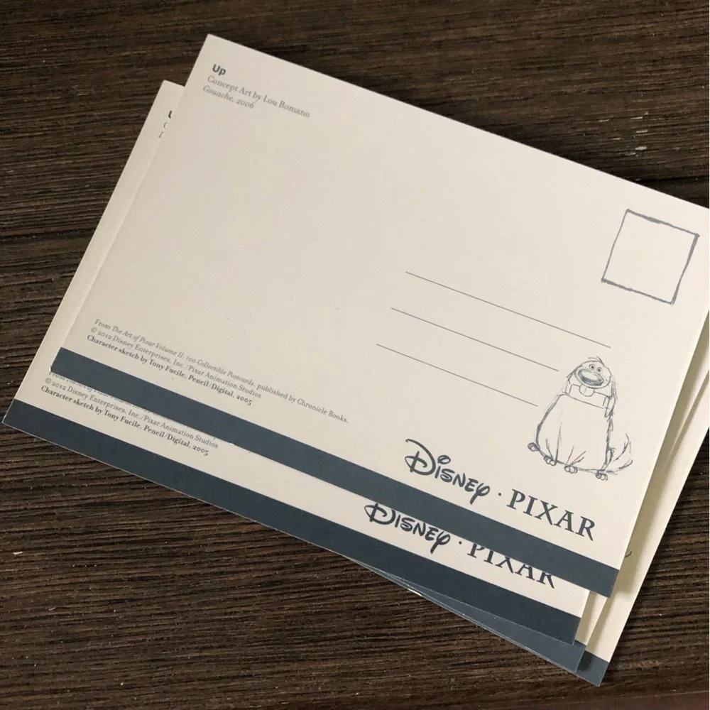 Disney Pixar Movie Postcards: UP: Carl & Ellie 4 pack.